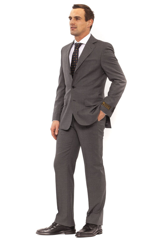 Elegant Tailored Gray Classic Fit Suit