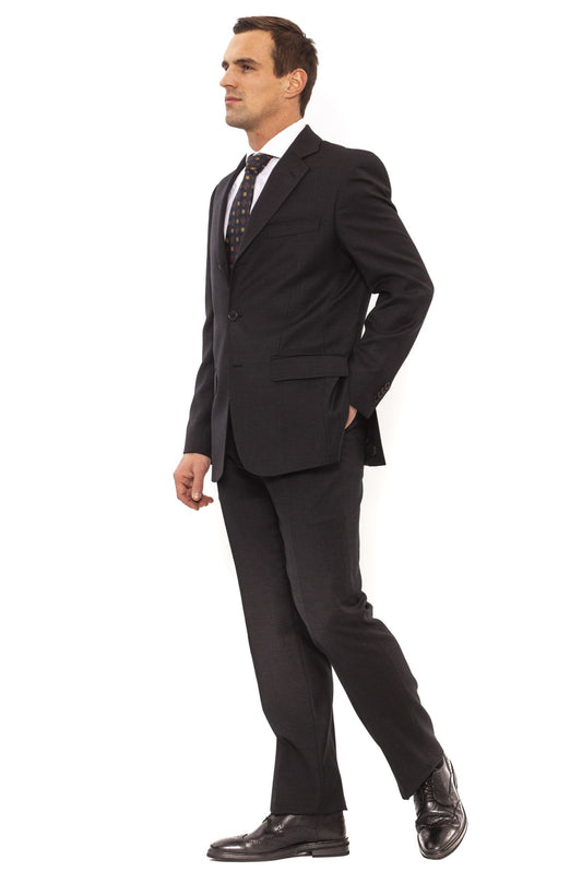 Elegance Unveiled: Classic Gray Three-Piece Suit