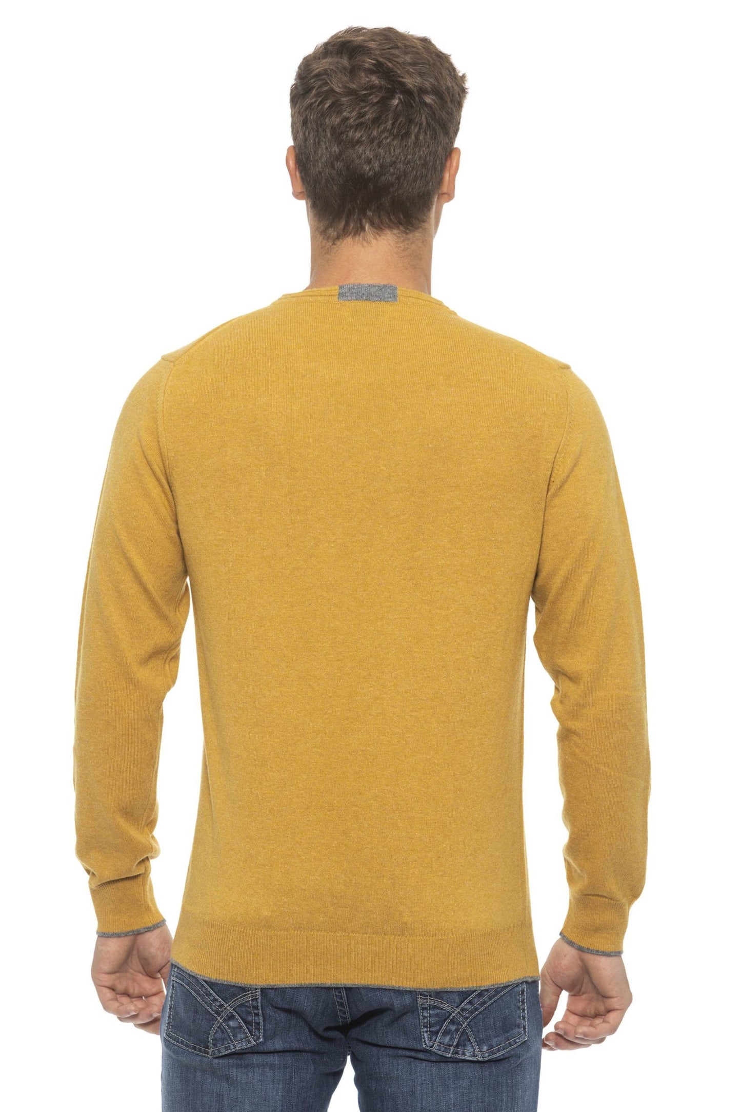 Sunshine Yellow Crew Neck Sweater - Winter Essential