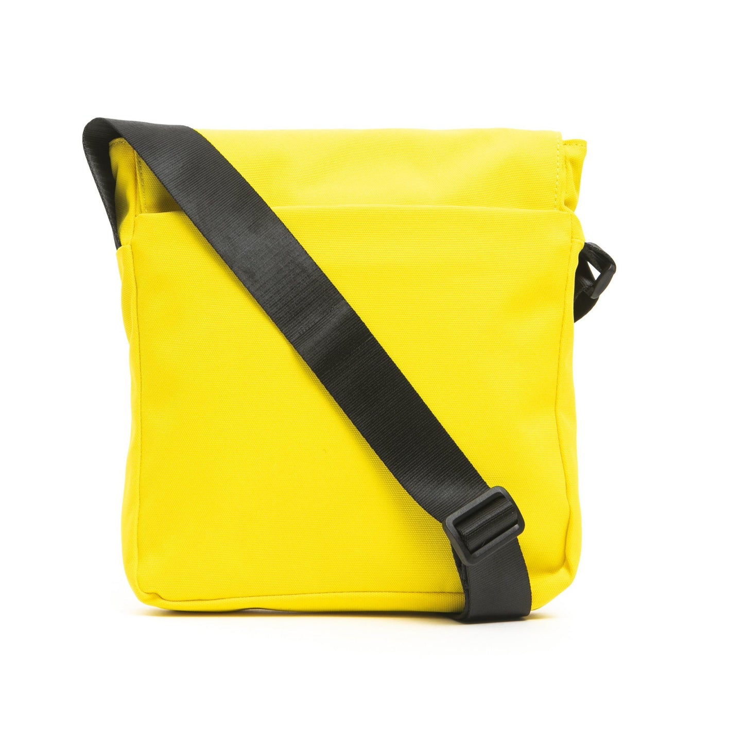 Sleek Yellow Satchel with Strap Flap Closure