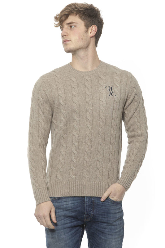 Elegant Cashmere Crewneck Men's Sweater