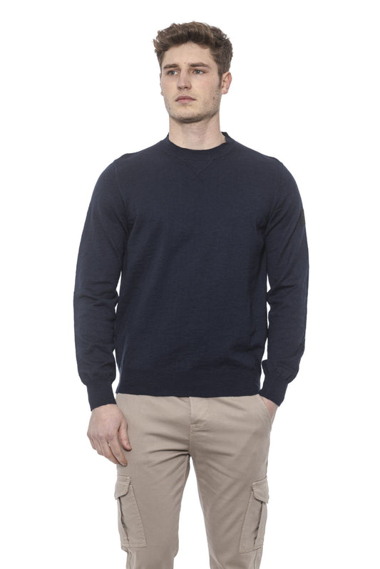 Elegant Crewneck Cotton Sweater for Men