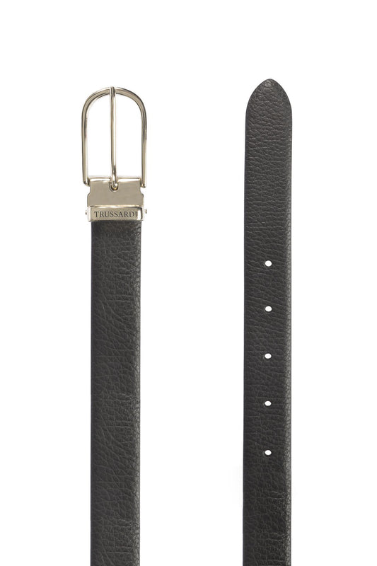Elegant Black Leather Belt for Women