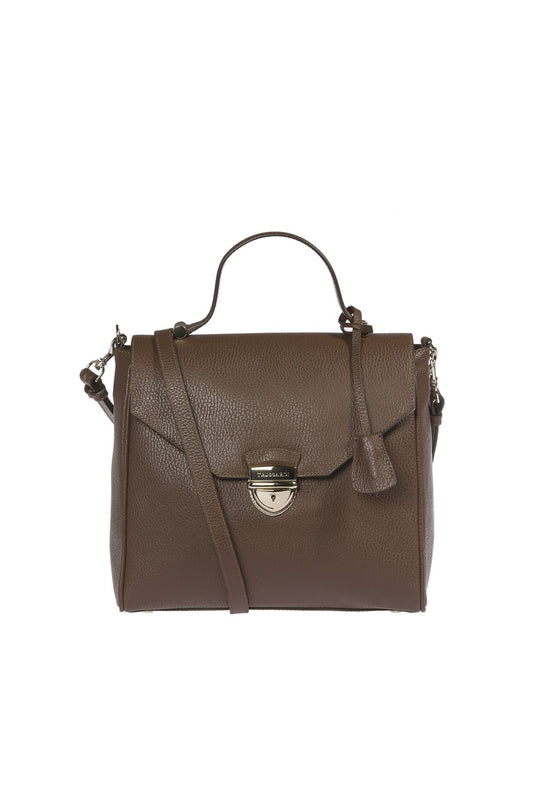 Elegant Embossed Leather Handbag
