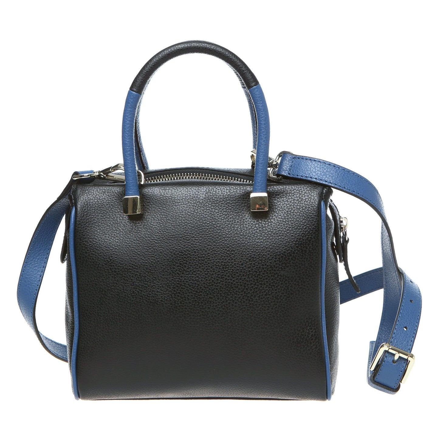 Chic Embossed Leather Handbag with Removable Strap