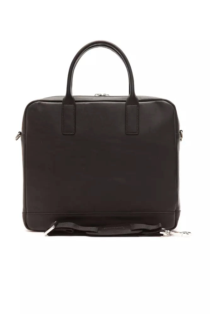 Elegant Black Leather Business Bag