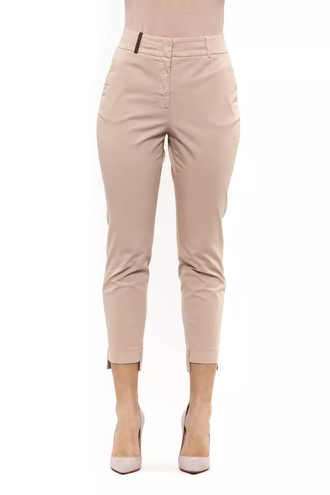 Chic Ankle Trousers in Cotton