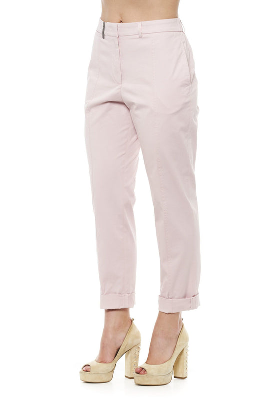 Chic Pink Soft Fit Chino Trousers