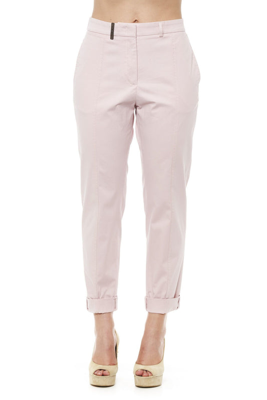 Chic Pink Soft Fit Chino Trousers