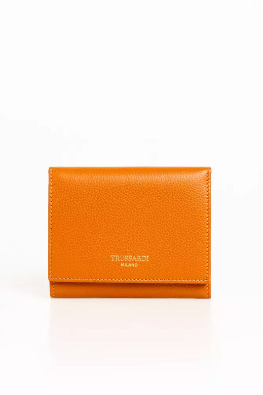 Elegant Beige Leather Mini Wallet