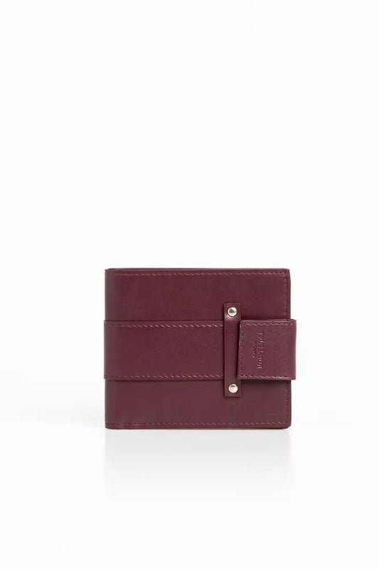 Elegant Soft Calfskin Wallet with Secure Strap