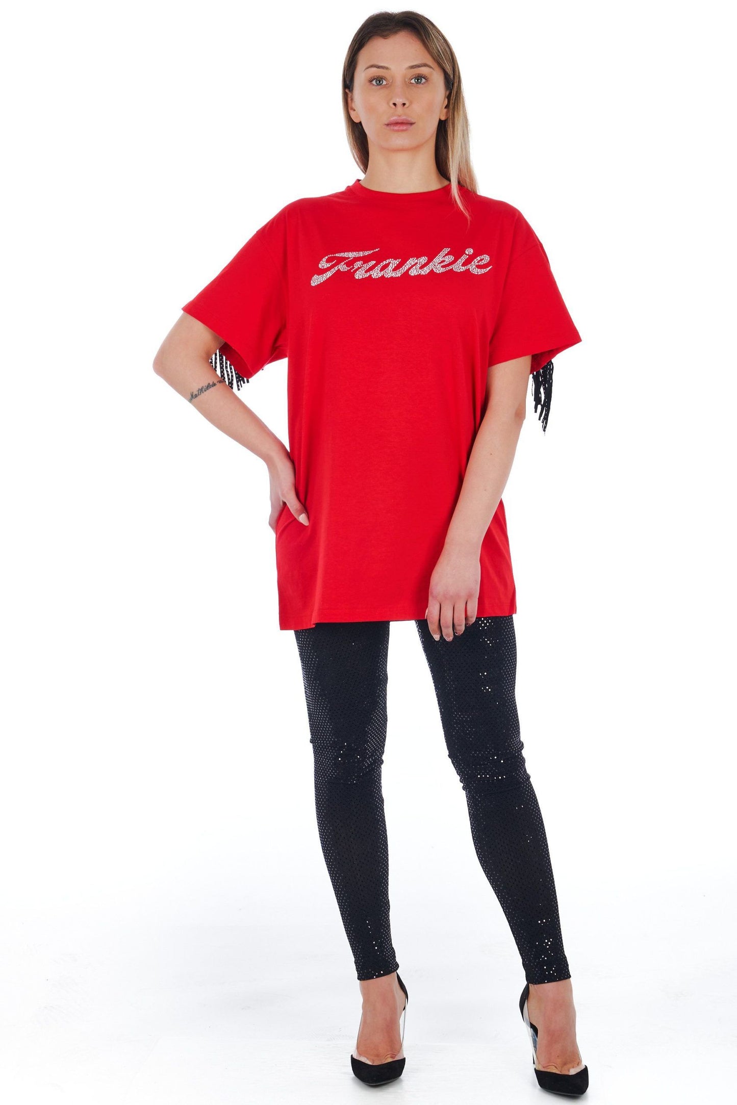 Red Cotton Tops & T-Shirt
