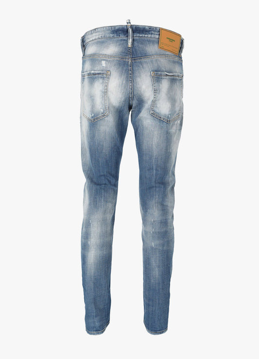Sleek Cool Guy Blue Denim Jeans