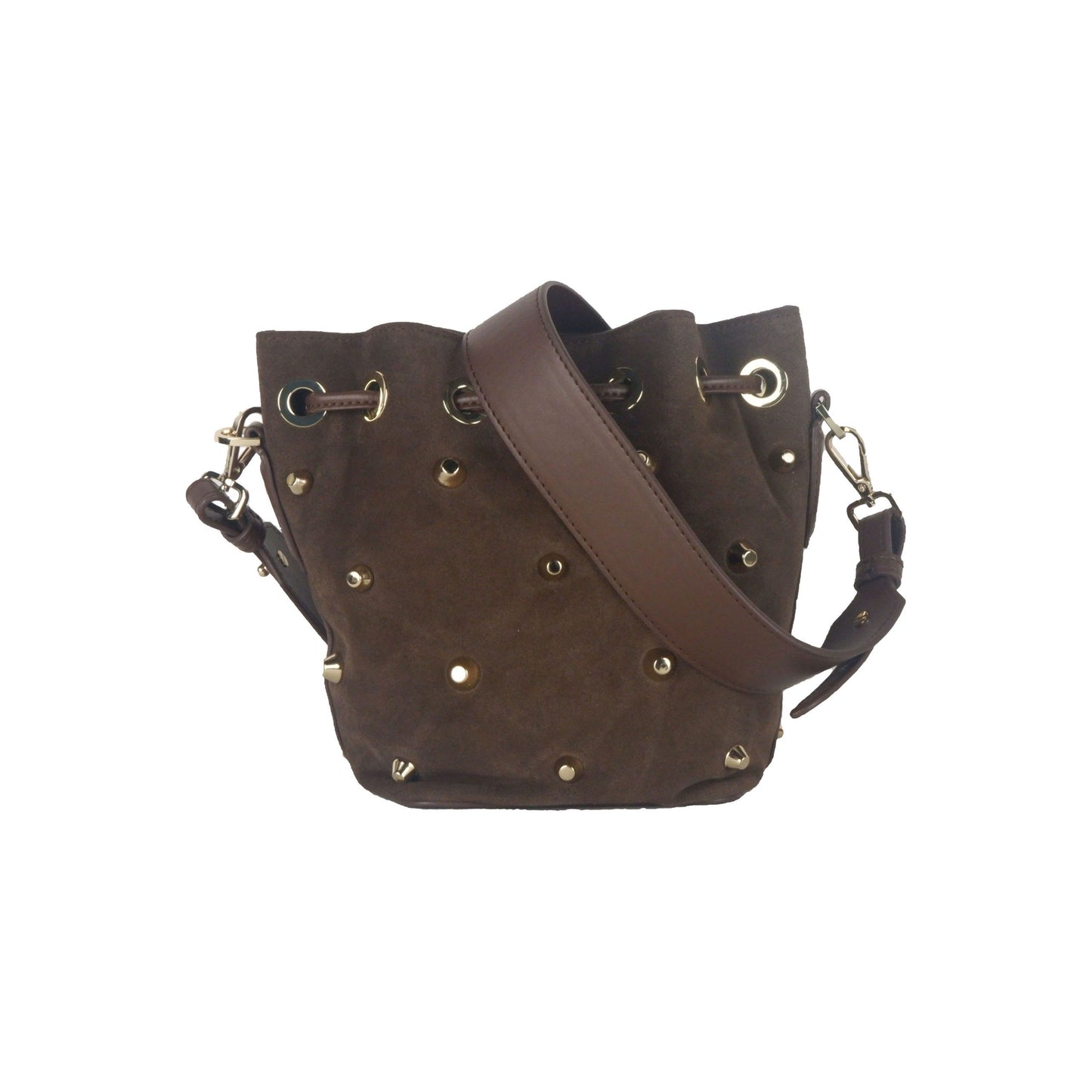 Brown Leather Di Calfskin Crossbody Bag