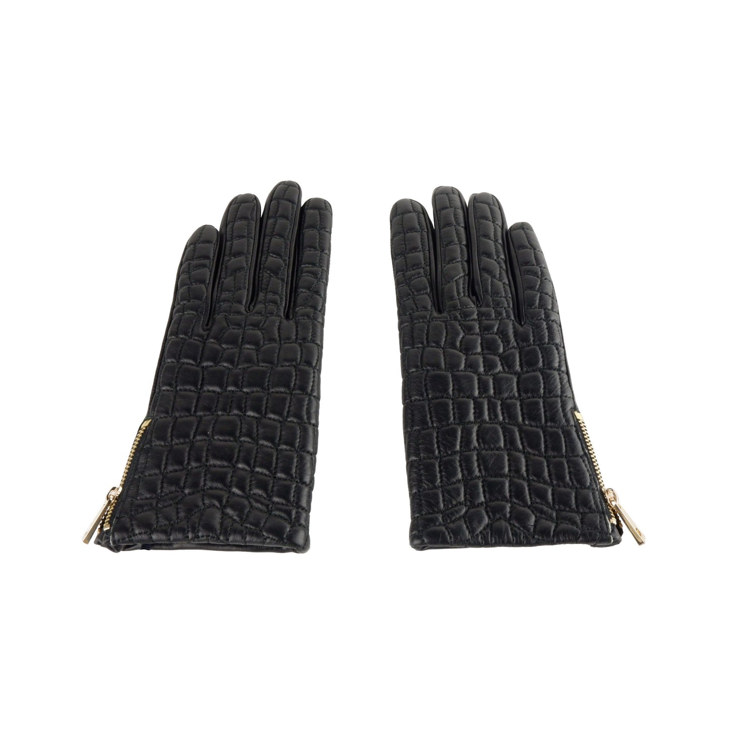 Elegant Black Lamb Leather Gloves