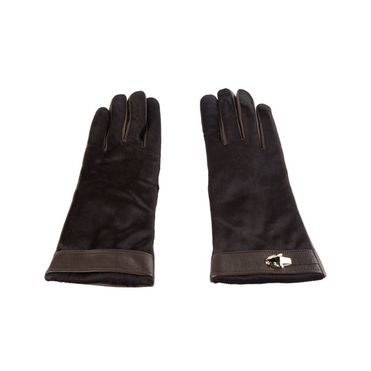 Elegant Dark Brown Ladies Gloves