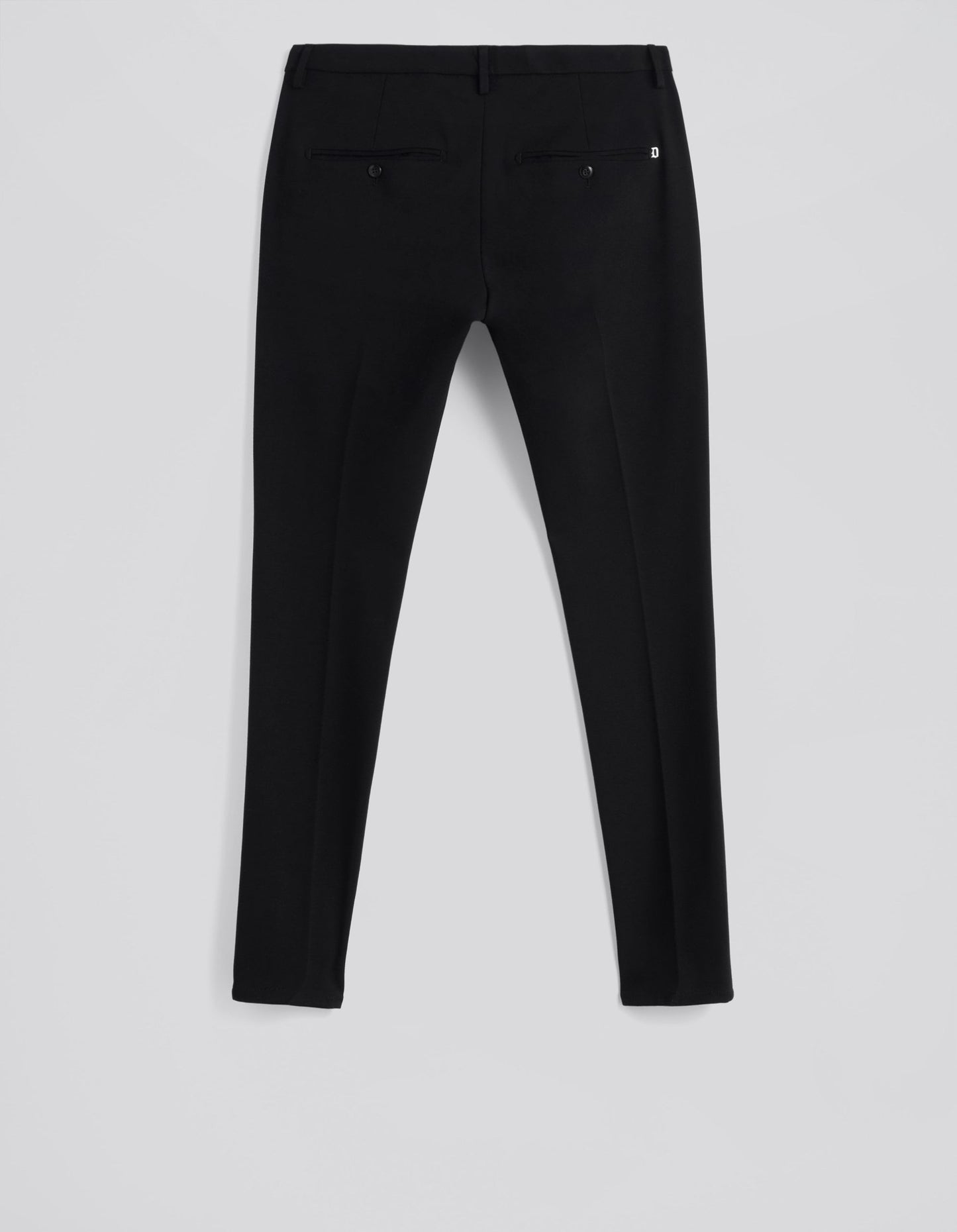 Elegant Slim Chino Trousers in Black