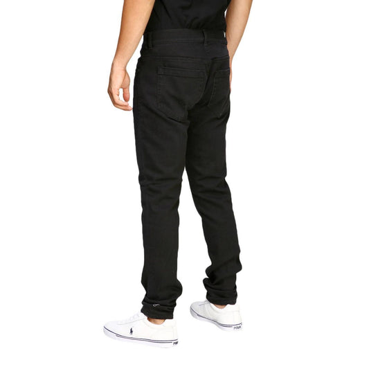 Svelte Black Casual Jeans for the Modern Man