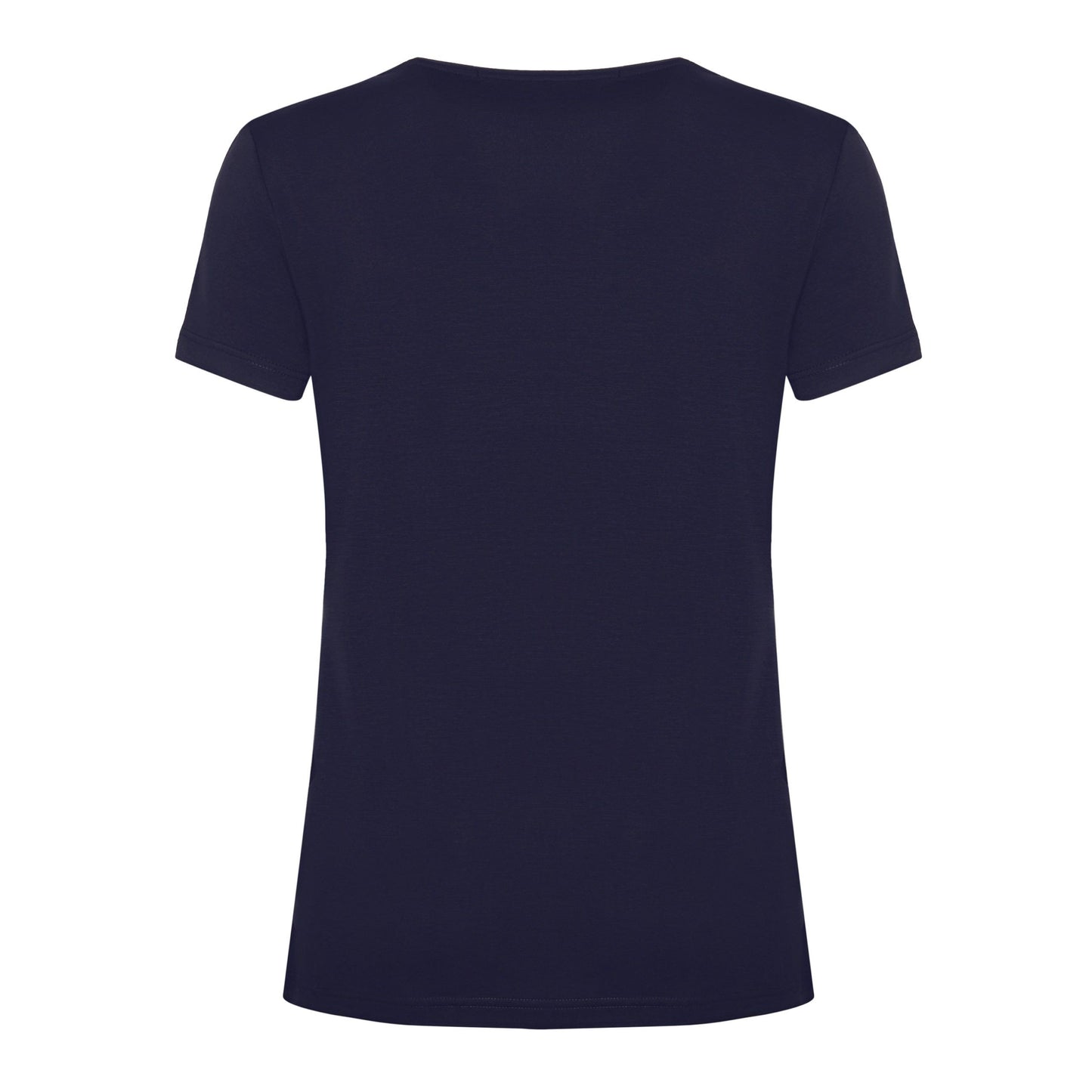 Sparkling Blue Strass Logo Cotton T-Shirt