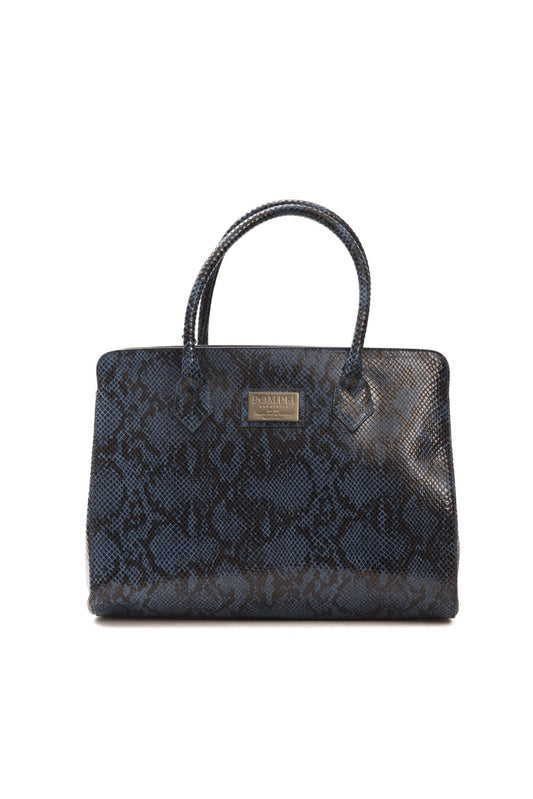 Chic Python Print Leather Tote for Everyday Elegance