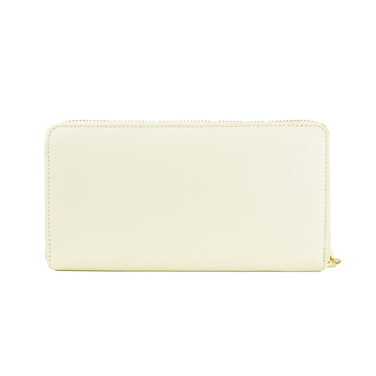 Elegant White Calfskin Leather Wallet