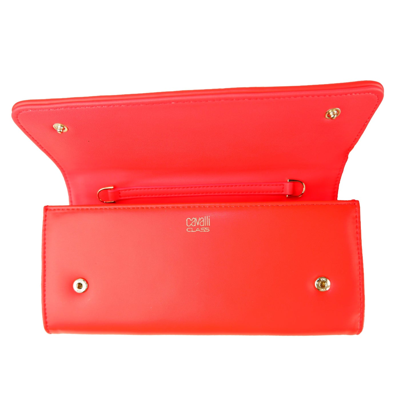 Coral Red Pochette with Adjustable Belt