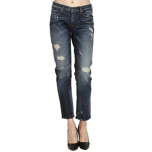 Chic Distressed Karen Jeans in Blue