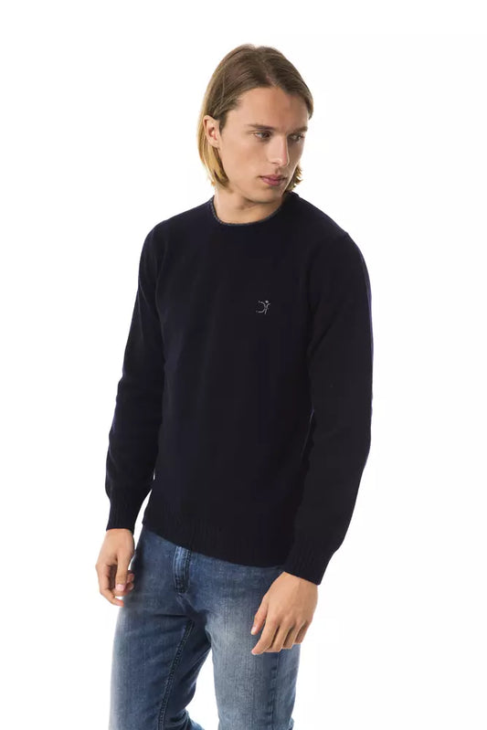 Exquisite Embroidered Crew Neck Wool Sweater
