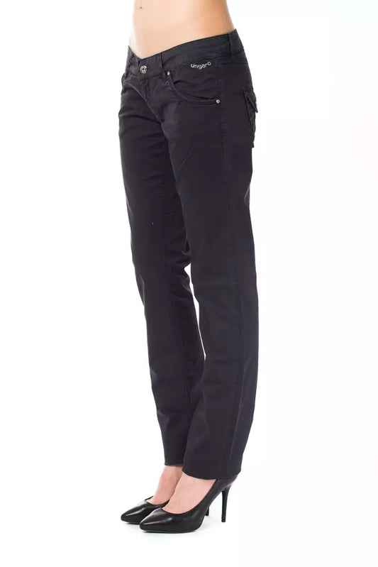 Chic Blue Cotton Blend Pants - Flawless Fit & Style