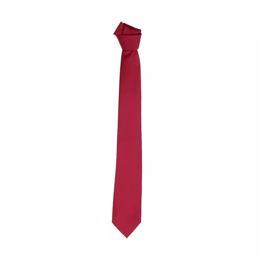 Elegant Red Silk Tie - Italian Craftsmanship