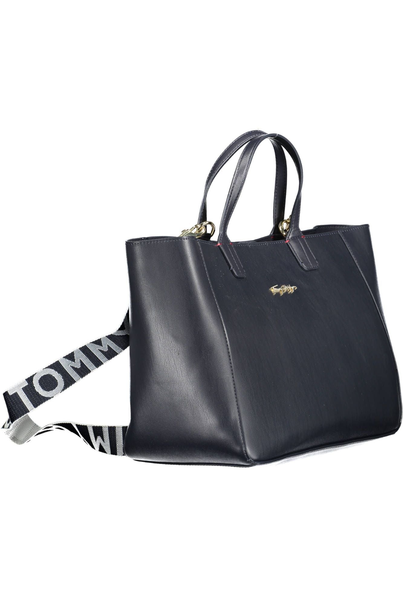 Elegant Blue Contrast Detail Handbag