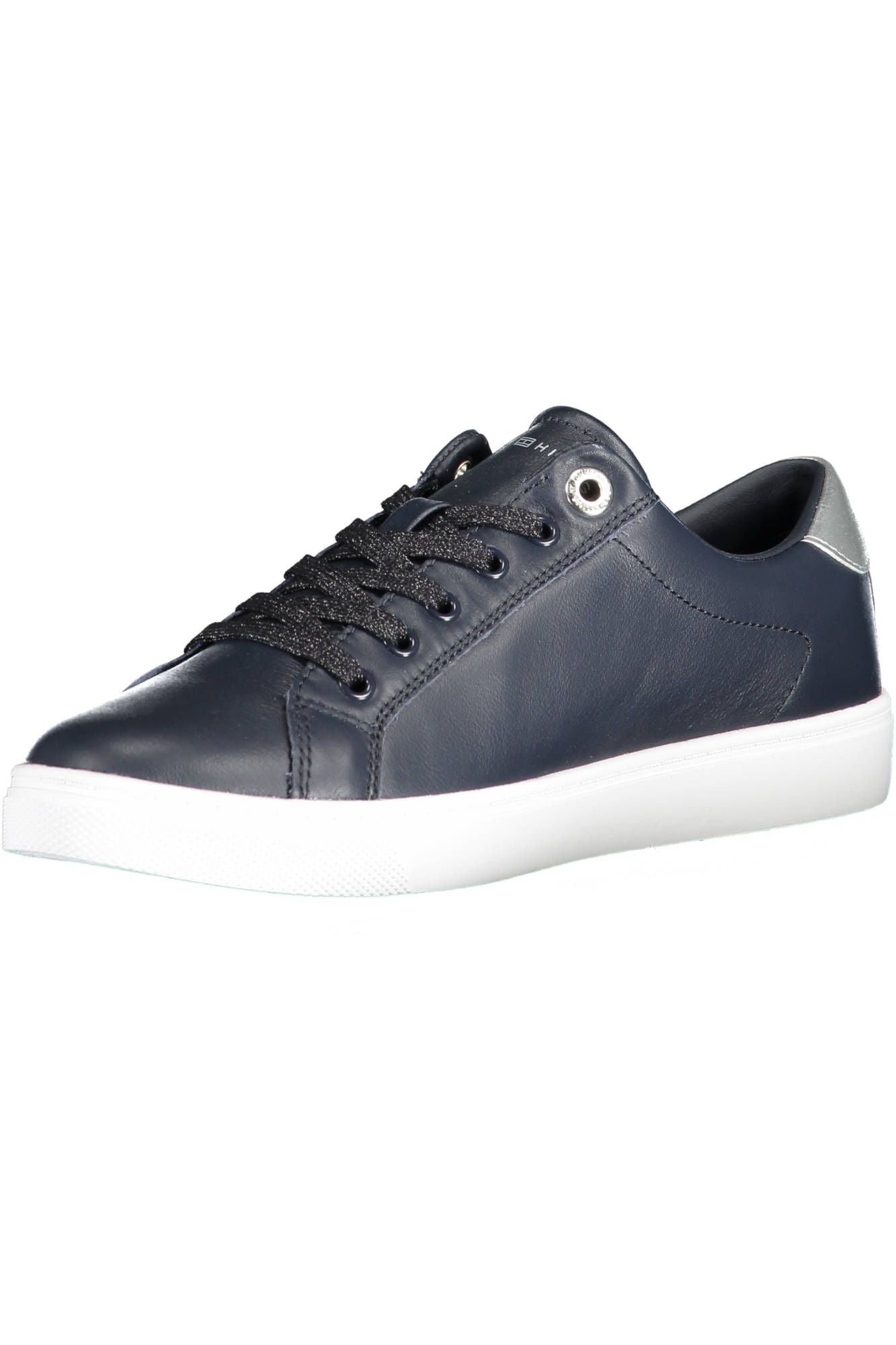 Chic Blue Contrasting Lace-Up Sneakers