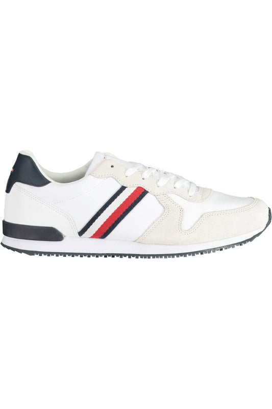 Tommy Hilfiger Chic White Lace-Up Sneakers