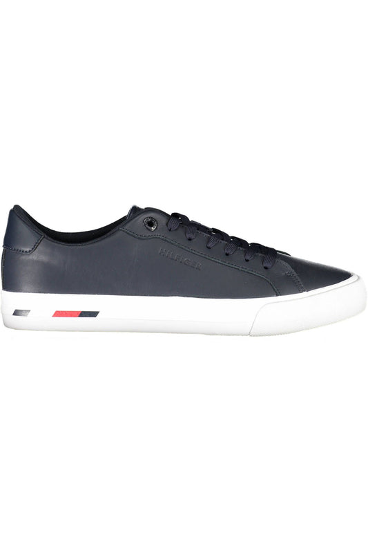 Eco-Conscious Blue Sneakers with Logo Detail