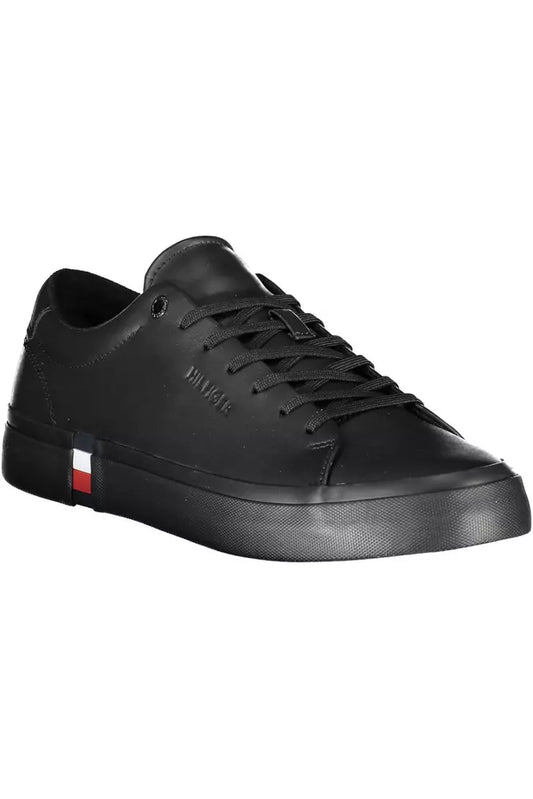 Sleek Black Eco-Friendly Sneakers