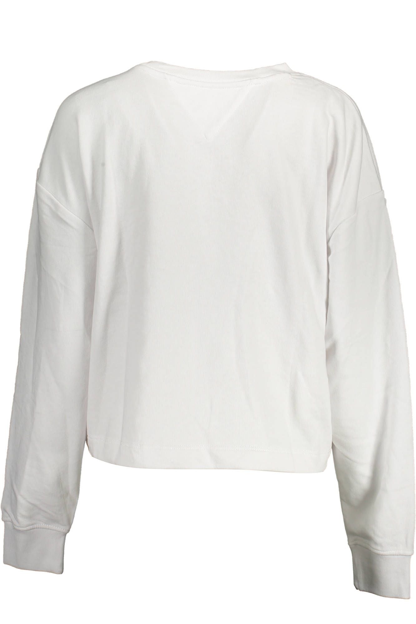 Chic White Embroidered Logo Sweatshirt