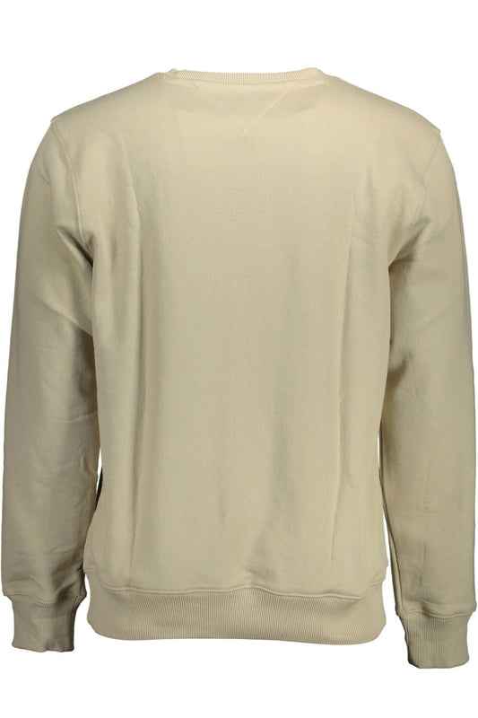 Beige Organic Cotton Sweater for Men