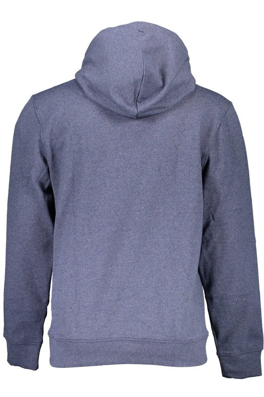 Cozy Blue Cotton Hooded Sweatshirt