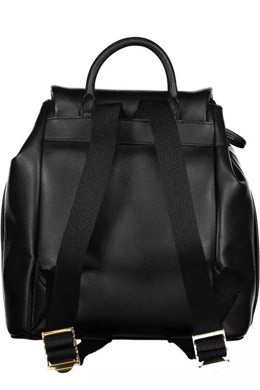 Black Polyester Backpack