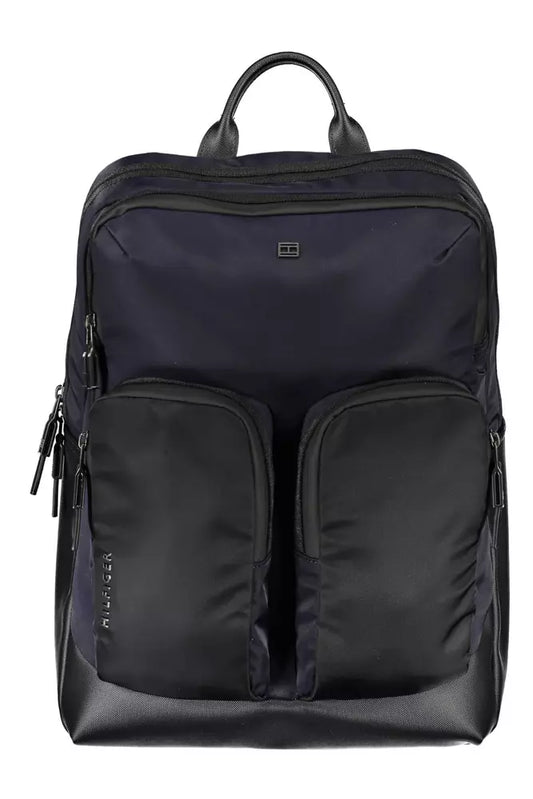 Chic Water-Repellent Blue Backpack