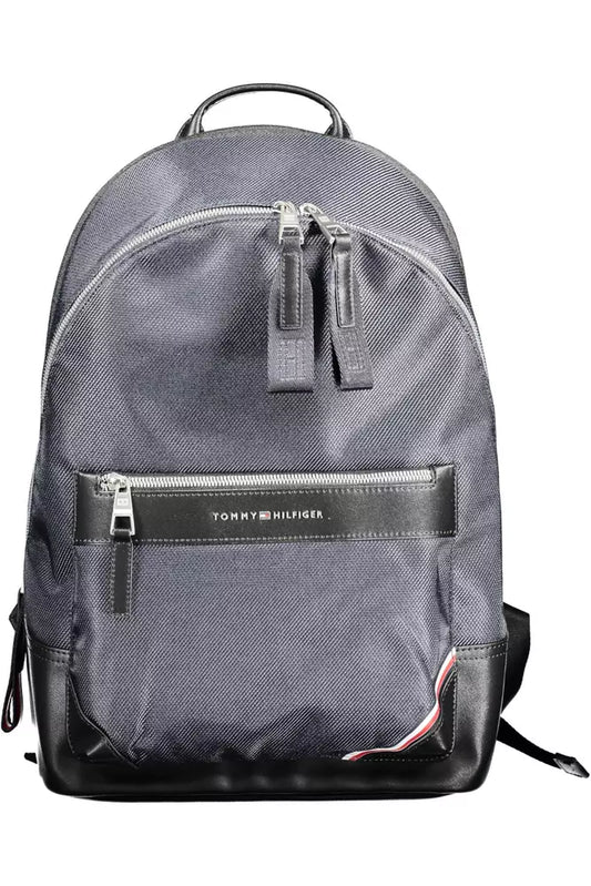 Eco-Conscious Blue Backpack with Laptop Pocket