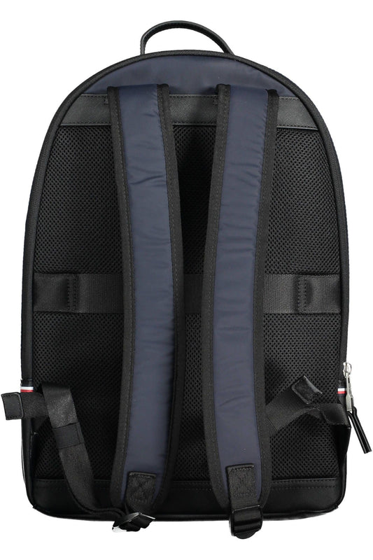 Chic Contrast Detail Blue Backpack