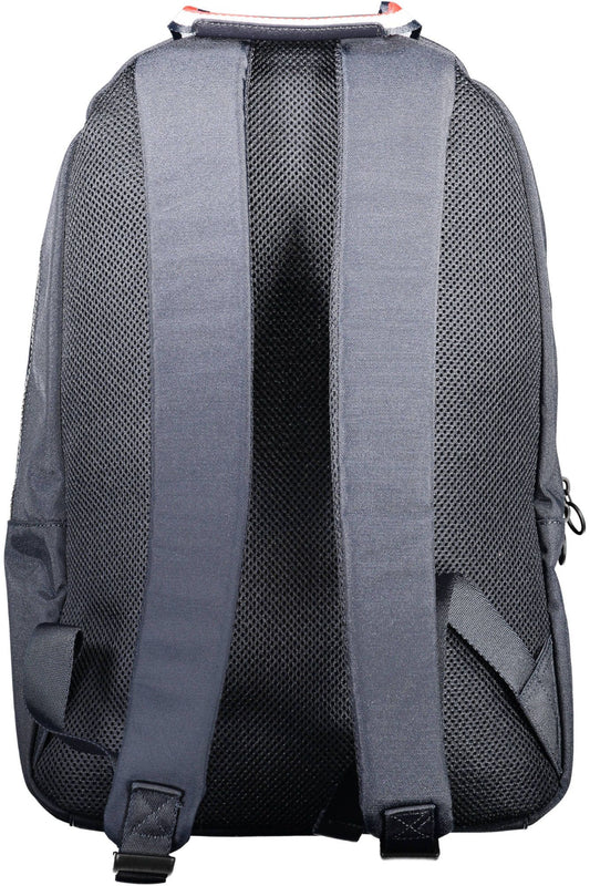 Eco-Friendly Blue Backpack with Adjustable Straps