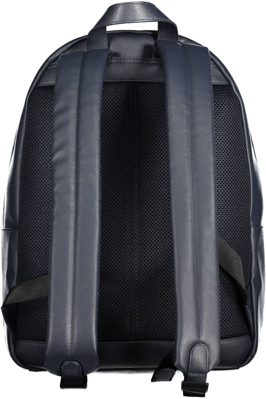 Chic Blue Urban Backpack with Laptop Compartment