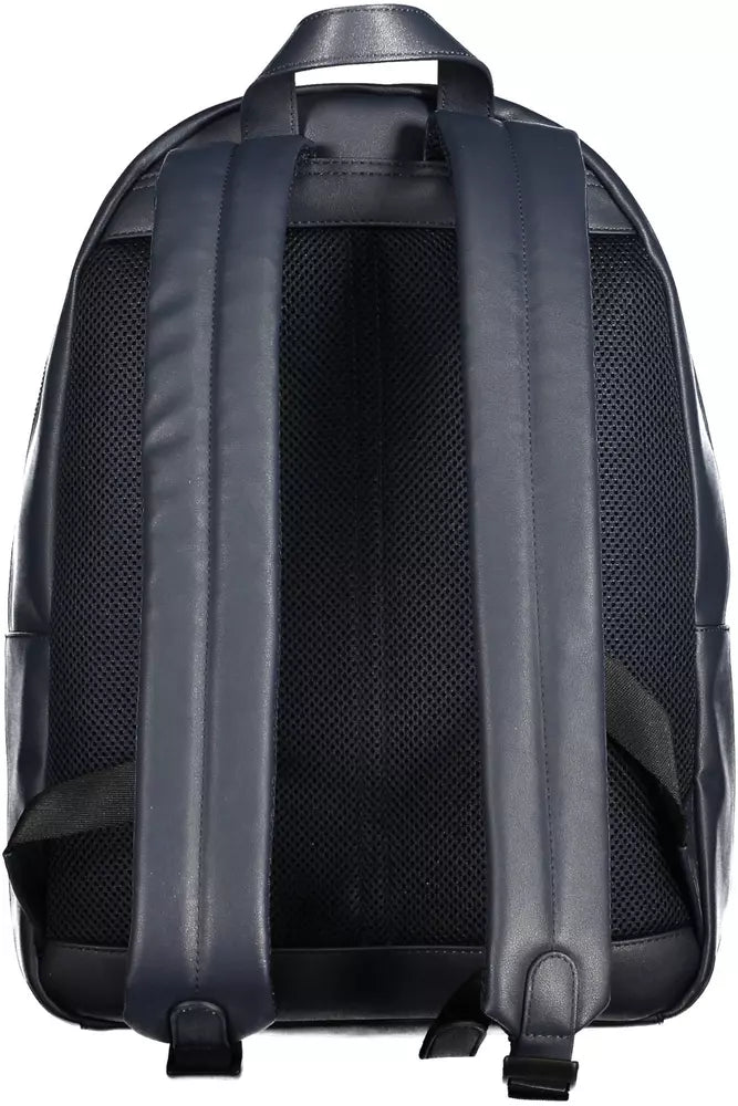Chic Urban Blue Backpack with Laptop Compartment