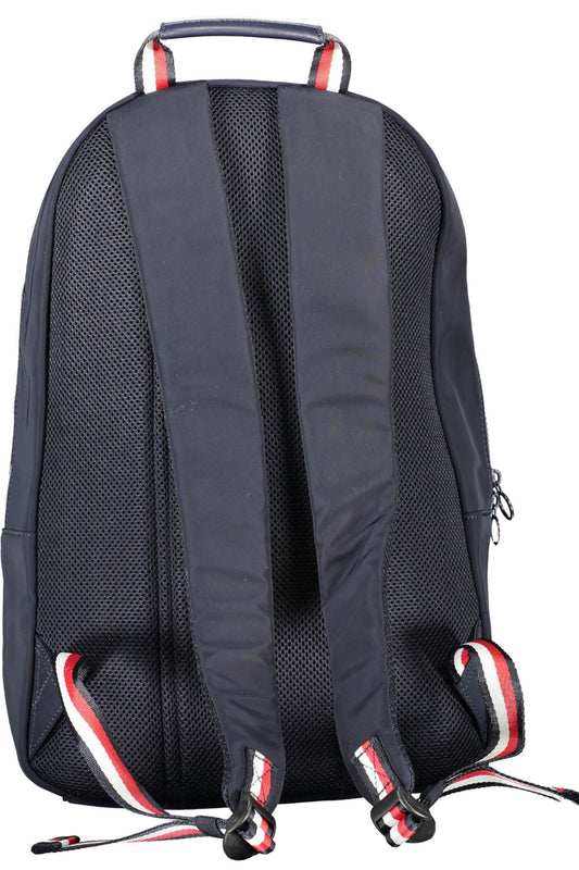 Eco-Conscious Blue Backpack with Laptop Compartment