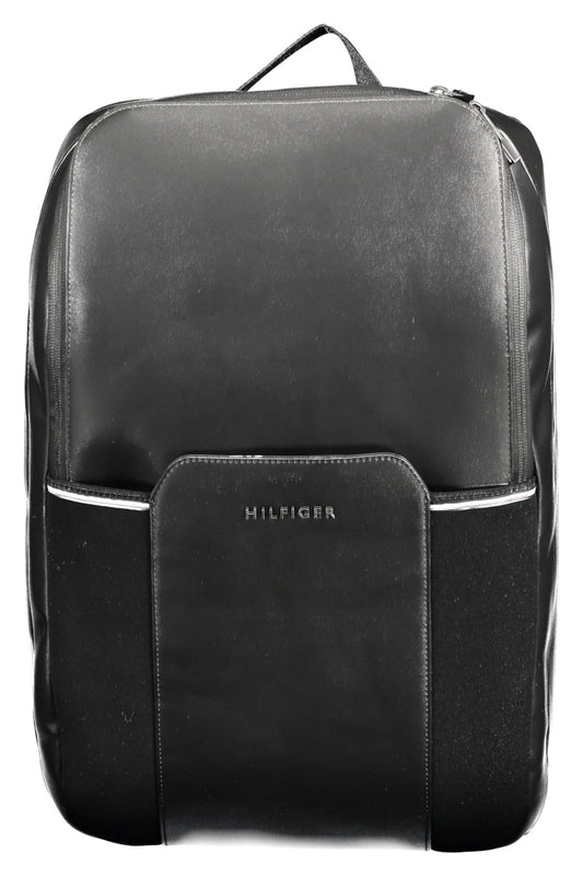 Sleek Black Eco-Friendly Backpack