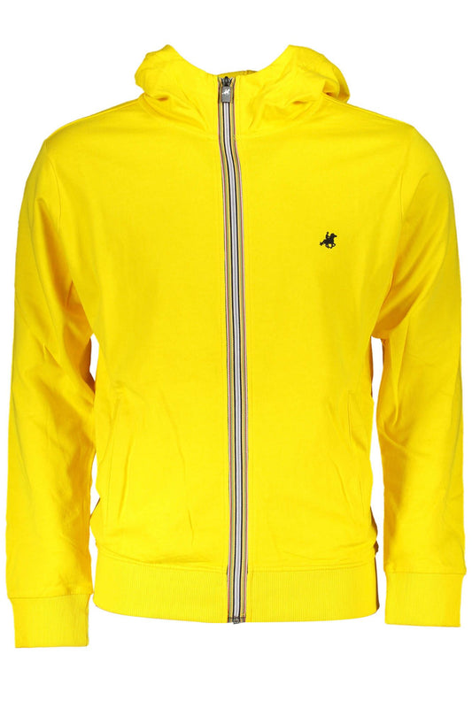 Sunburst Yellow Hooded Cotton Sweatshirt