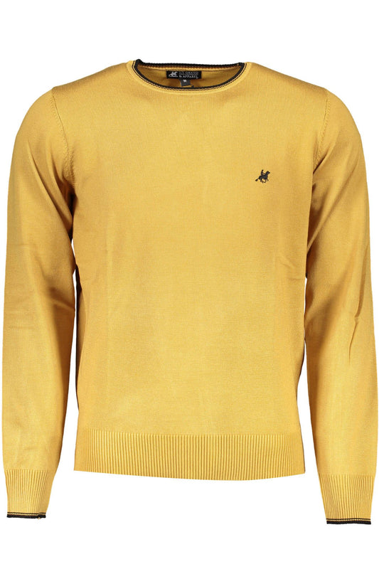 Elegant Long-Sleeved Yellow Sweater