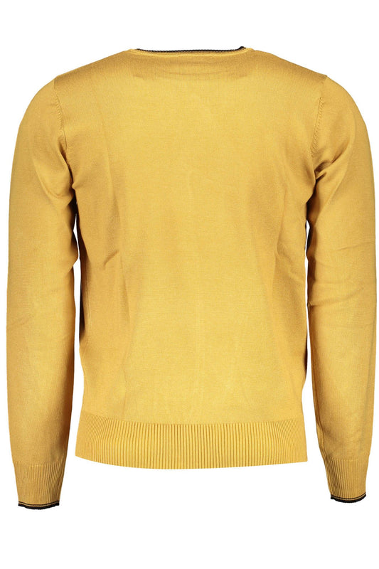 Elegant Long-Sleeved Yellow Sweater
